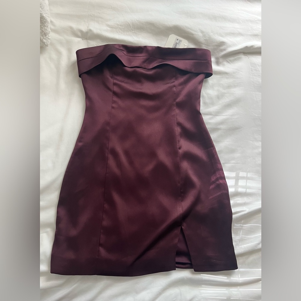 New Altar'd State Annalissy Wine tasting Strapless Dress XS